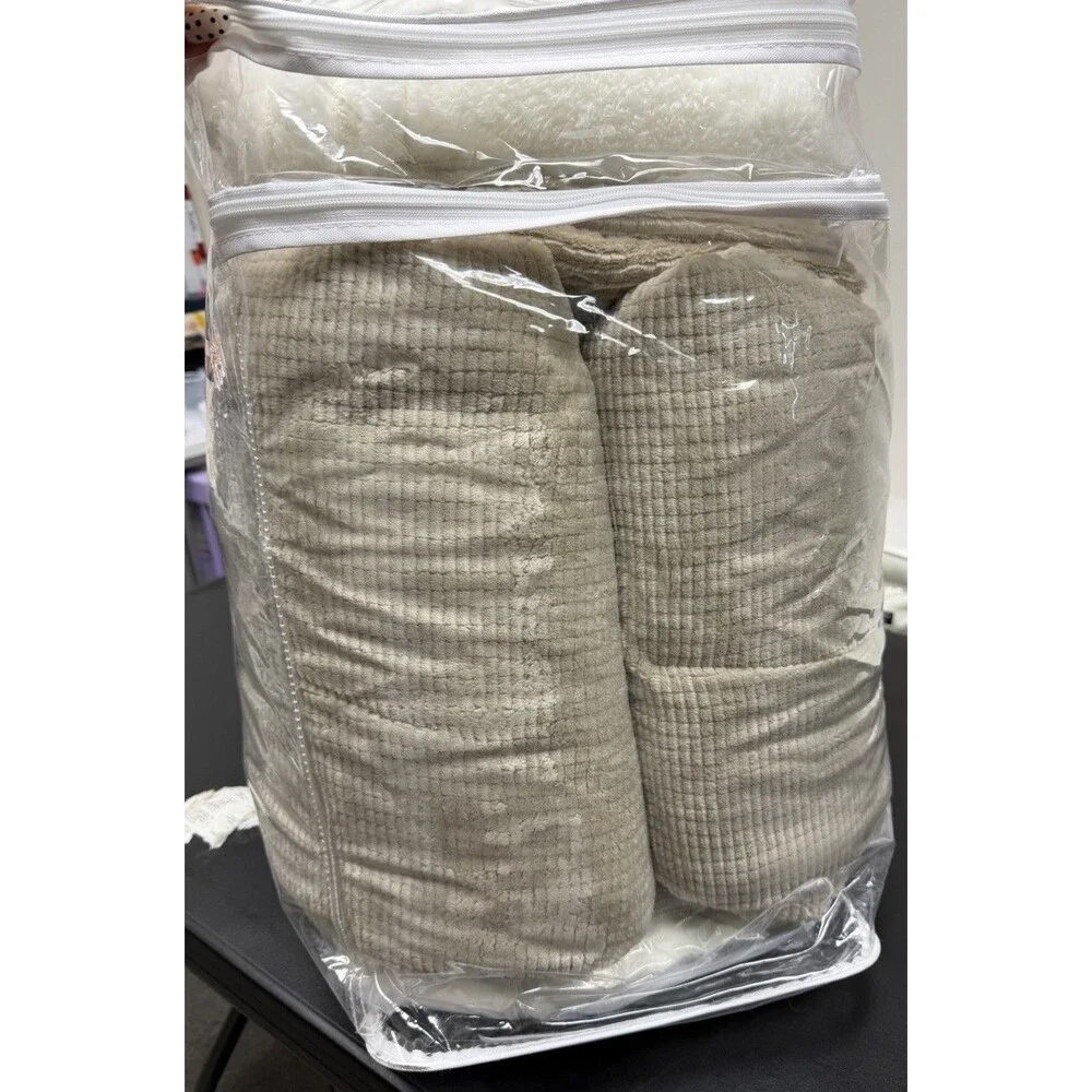 UGG Brody King Reversible 5 Piece Comforter Set Thermal Birch